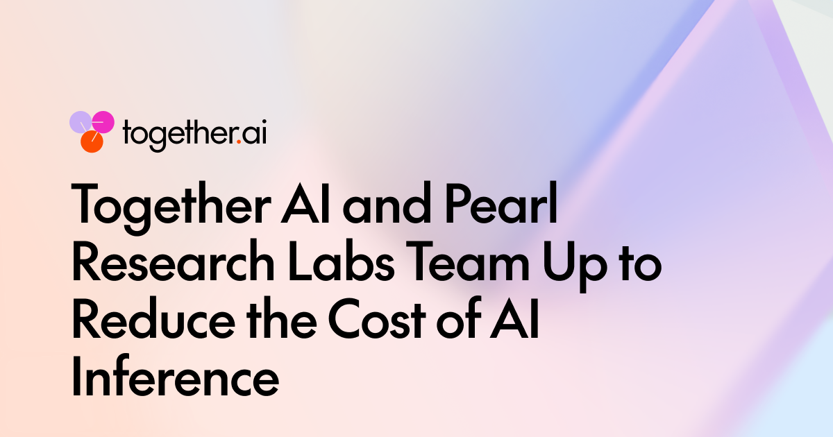 Together AI 与 Pearl Research Labs 合作,推出基于加密货币挖矿的折扣推理端点